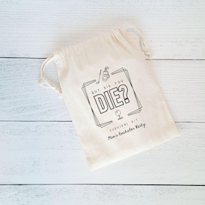 Golf Survival Kit Favor Bags, Custom Golf Hangover Kit Favor Bags, Personalized Bachelor Golf Trip Favor Bags, But Did You Die Golf Bag