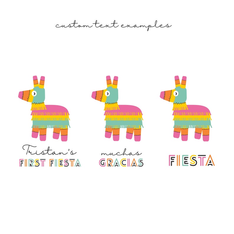 PINATA Party Favor Bags, Personalized Favor Bags, Set of 10 Birthday Favor Bags, Fiesta Favors, Pinata Candy Bags, Cinco De Mayo Party Bags image 4