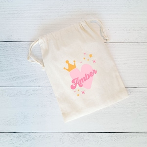 Princess Crown Party Favor Bags, Crown Personalized Favor Bags, Princess Personalized Crown Favor Bags, Princess Party, Girl Party Theme