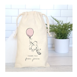 Pooh and Piglet Party Favor Bags, Personalized Party Favor Bags, Classic Pooh Party Bags, Winnie The Pooh Favors, Classic Winnie Favor Bags