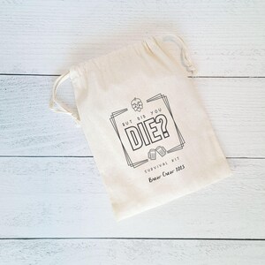 But Did You Die Hangover Favor Bags, Custom Pub Crawl Favors, Personalized Bachelor And Bachelorette Favor Bags, Brewery Tour Survival Kit