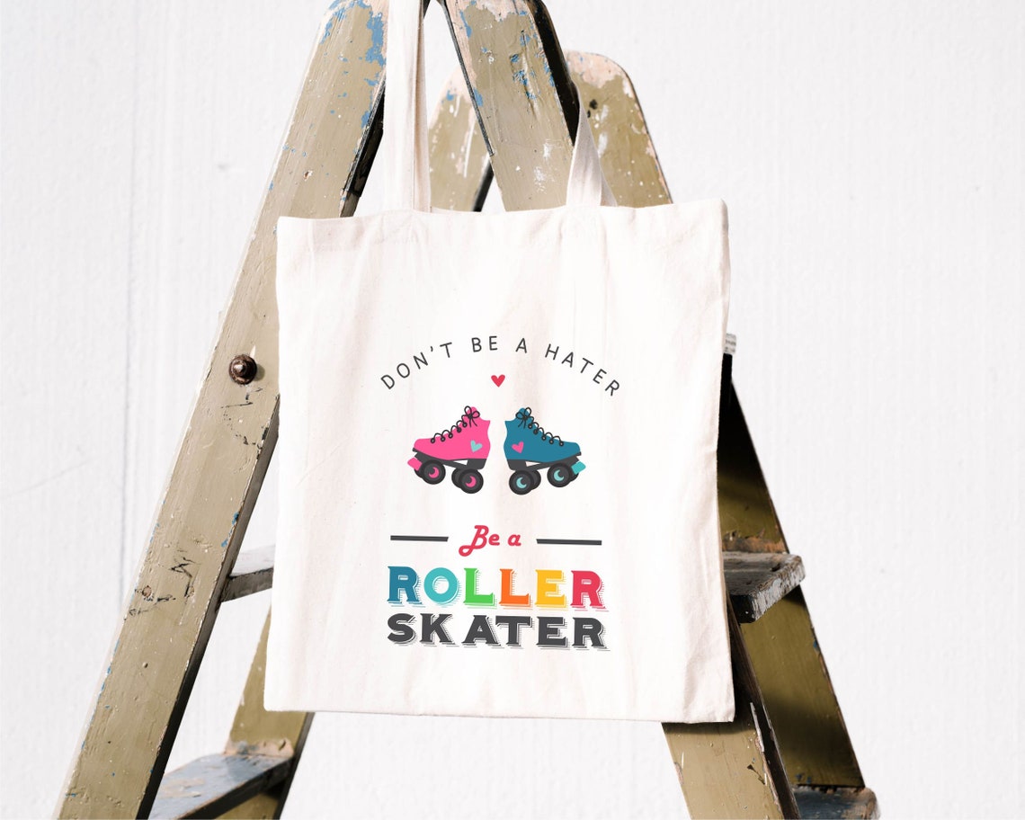 Roller Skate TOTE Bag Skating Party Tote Bag Roller Derby Etsy UK