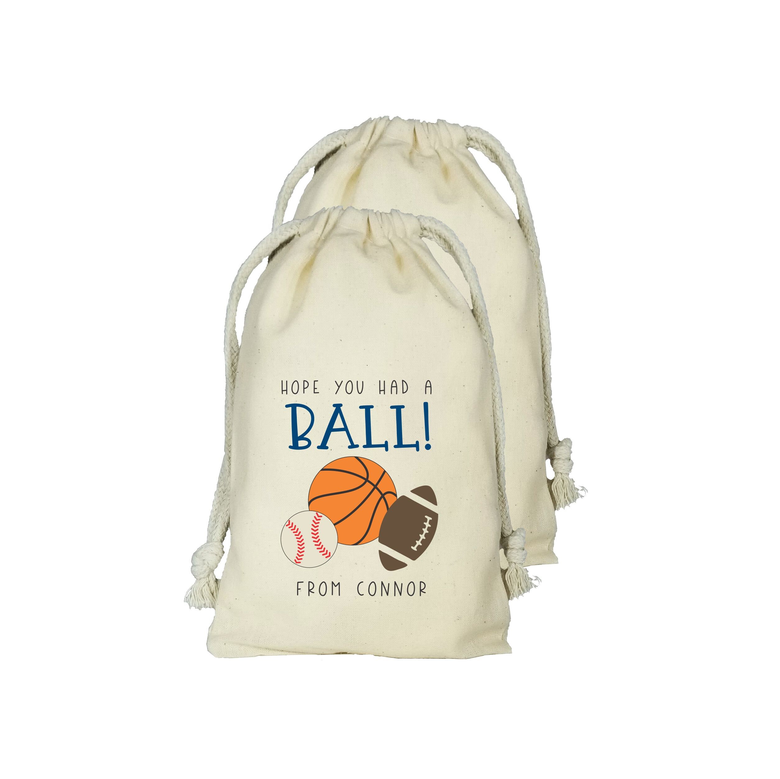 Sports Party Favor Bags Set of 10 Personalized Basketball Etsy UK