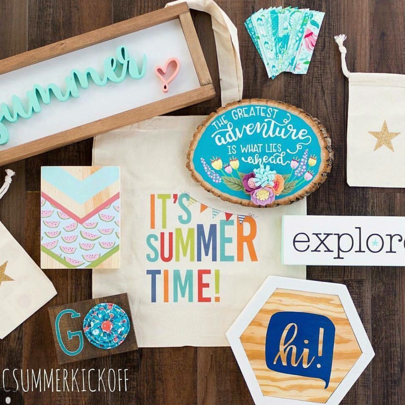 personalize if needed 14x15 cotton tote thank you bag IT/'S SUMMERTIME tote