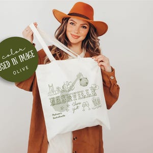 Nashville Girls Trip Tote Bag, Cowgirl Theme Bachelorette Tote, Custom Nashville Tote, Cowgirl Wedding Favor Bags, Nashville Bachelorette