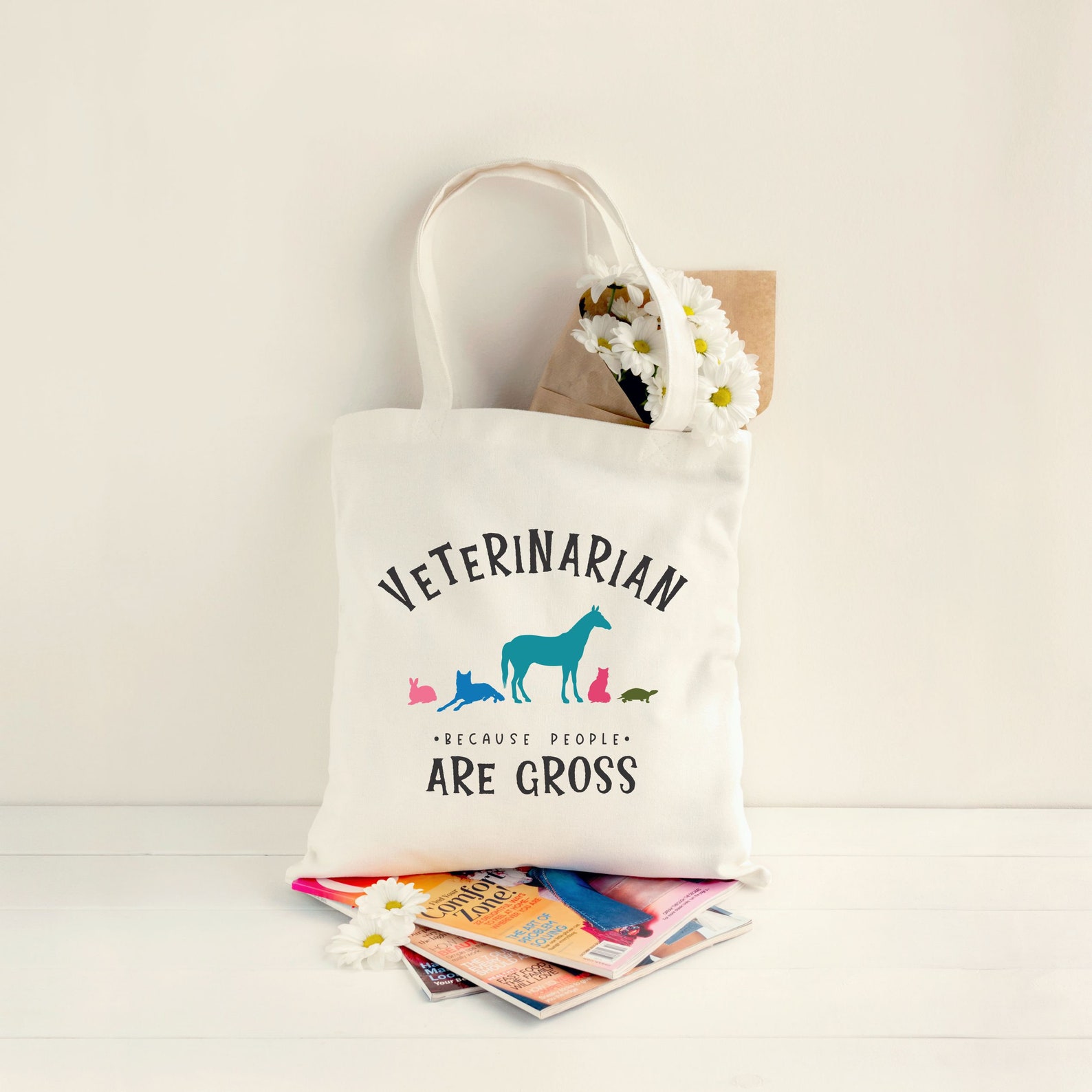 Veterinarian Tote Bag Personalized Vet Gift Custom Vet Gift Etsy