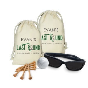 Bachelor Party Last Round, Set of 10 Personalized Favor Bags, Bachelor Party Golf Trip, Bachelor Party Favors, Custom Golf Trip Favor Bags