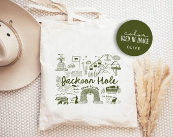 Jackson Hole Wyoming Tote Bag, Jackson Hole Welcome Tote, Jackson Hole Wedding, Jackson Hole Wyoming Ski Tote Bag, Jackson Hole Ski Tote Bag