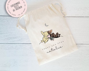 Pooh Party Favor Bags, Set of 10 Favor Bags, Classic Pooh Party Bags, Winnie The Pooh Favors, Classic Winnie the Pooh Bag, Tigger, Piglet