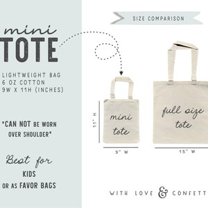 a white bag with the measurements for it