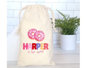 Donut Theme Party Favor Bags, Personalized Donut Favor Bags, Sweet One Donut Bags, Two Sweet Donut Theme Birthday, Donut Treat Bags, Donuts