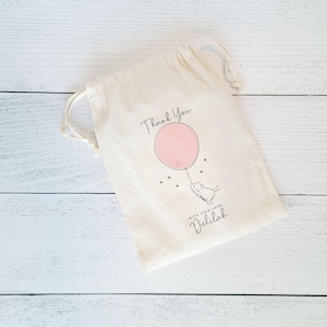 Winnie The Pooh Party Favor Bags, Pink Balloon Winnie-The-Pooh Favor Bags, Baby Shower, Classic Pooh Party Bags, Winnie The Pooh Favor Bags