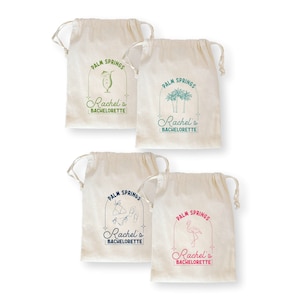 Destination Party Favor Bags, Hangover Kit Personalized Favor, Palm Springs Favor, Bachelorette, Birthday, Wedding, Bridal Shower Favors