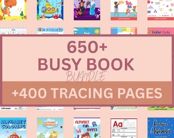 Printable Toddler Learning Binder, Busy Book Bundle (Digital Download)