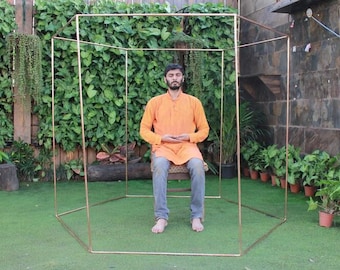 Copper Hexagonal 6 side Pyramid complete set