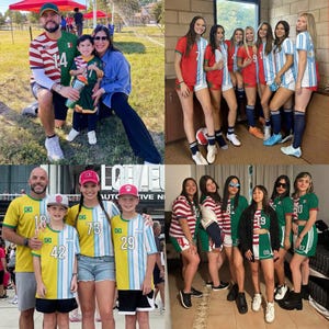 Custom Half and Half Soccer Jersey USA, Personalized Binational Soccer Shirt, National Flag Jersey Full Set, Fan Gift for Players image 5