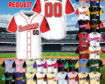Custom Embroidery Baseball Jersey, Personalized Team Uniform