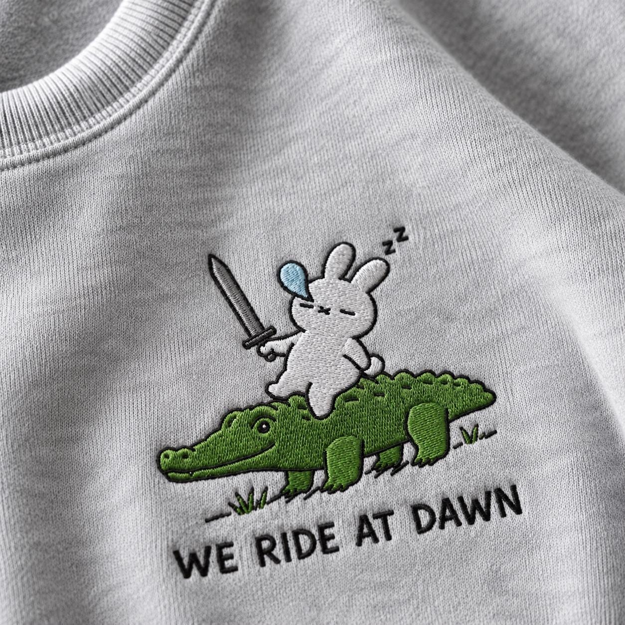 Embroidered Alligator Crewneck - Etsy