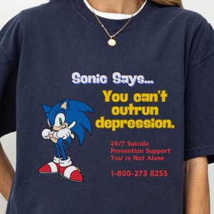 Sonic Shirt - Sonic Says Tshirt, Sonic Party Shirt, Sarcastic Tee, Funny T-Shirt, Trending Unisex Tee, Superhero Shirt, Gift for Him or Her