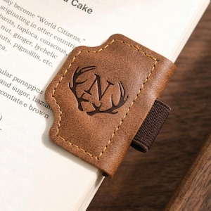 Marcapáginas magnético de cuero personalizado, marcapáginas grabado, regalo para lectores, regalo para él, regalo de agradecimiento para profesores, regalos de graduación