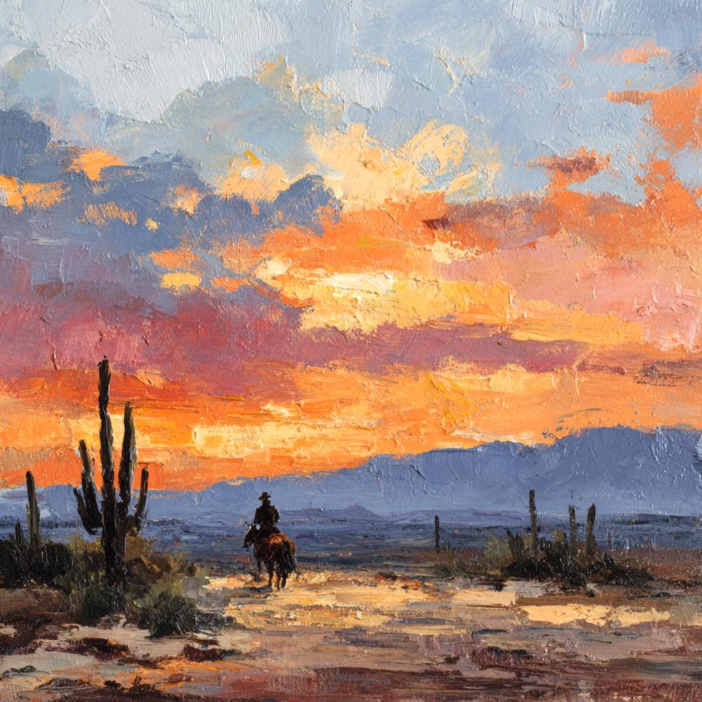 Vintage Oil Painting Southwest - Etsy