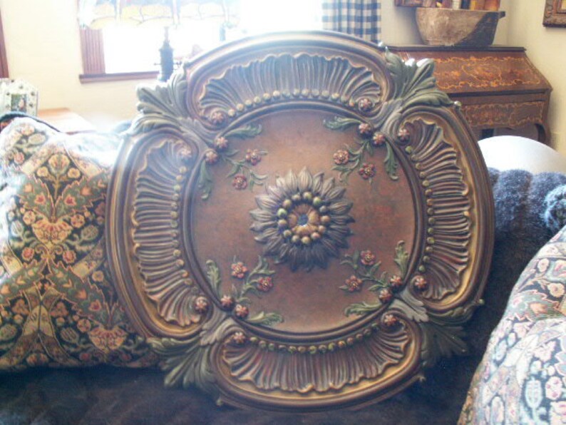 30 inch round fan/chandelier/wall art medallion | Etsy