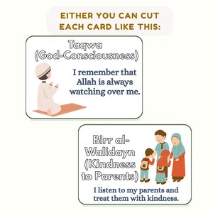 30 Islamic Affirmation Cards for Kids Printable | Positive Muslim ...