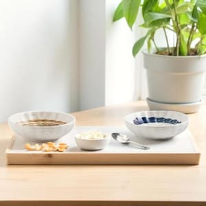 Asian Ceramic Dipping Sauce Bowls  | Japanese Style Soy Sauce Dishes | Mini Condiment Bowls | Small Side Dish Serving Set