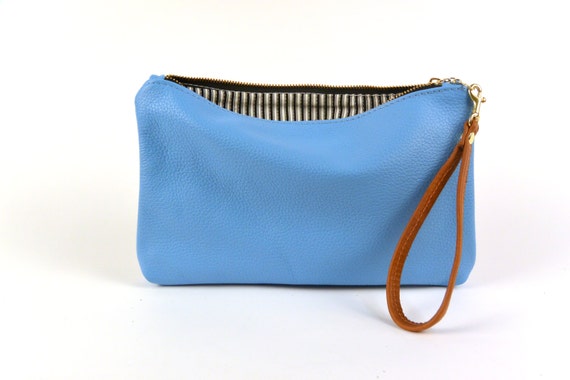 baby blue clutch purse
