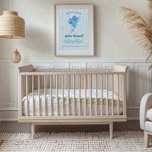Custom Baby Boy Birth Print - Personalized Nursery Decor - Sweet Newborn Gift - Printable Wall Art