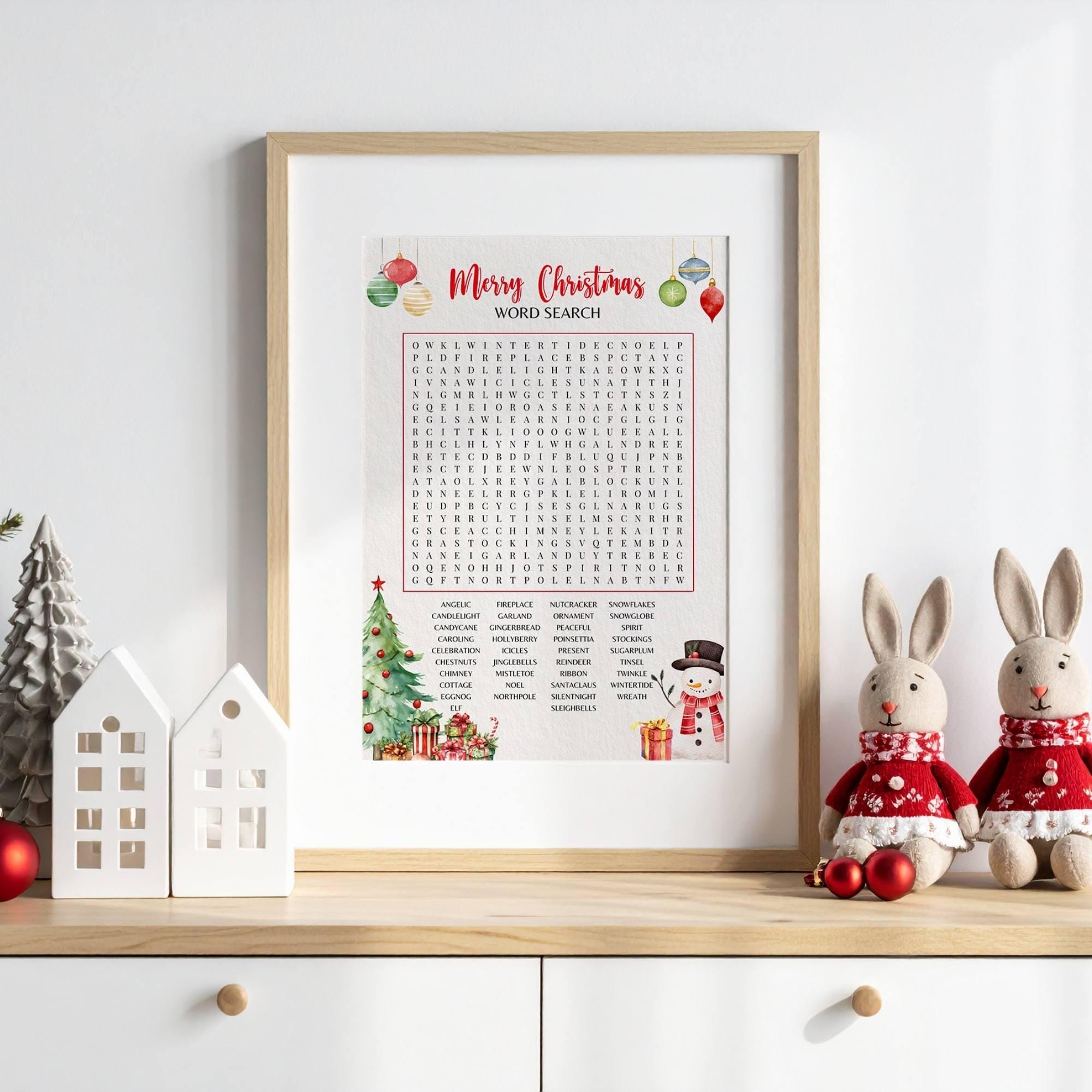 Christmas Word Search Game | Holiday Printable Activity | Kids ...