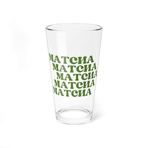 LYNEA Iced Matcha Latte Glass | Stylish Drinkware for Coffee & Matcha Latte | Iced Coffee Gift