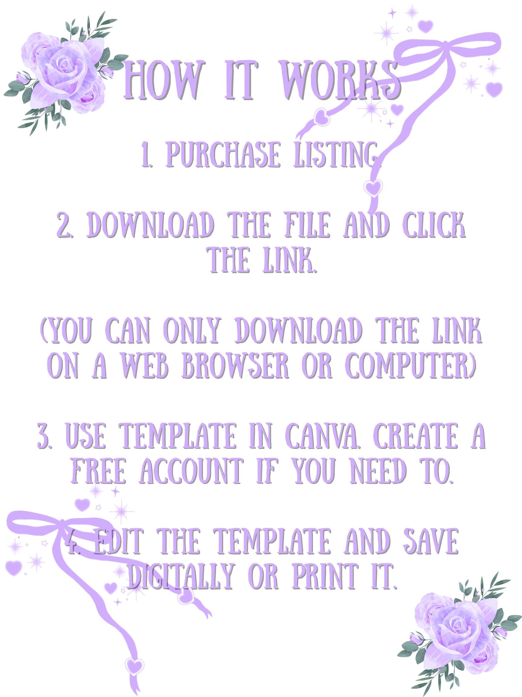 Flower Order Form for Florist Business Owners,printable, Organization ...
