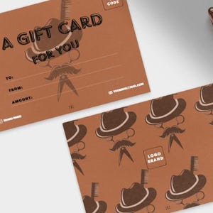 ANPASSBARE digitale Geschenkkarte - Einzigartige Geschenkidee - (BARBER-Version_Barber Shop-Friseure)