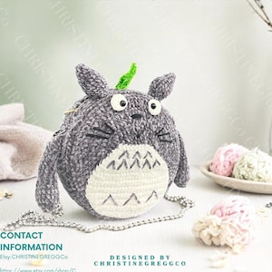 Totoro crochet bag patterns,anime crochet patterns amigurumi