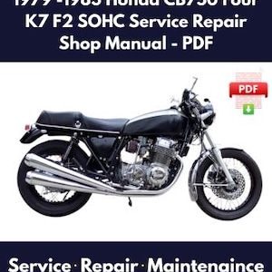 1979 -1983 Honda CB750 Four K7 F2 SOHC Service Repair Shop Manual - PDF