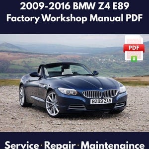 2009-2016 BMW Z4 E89 Factory Workshop Manual | PDF