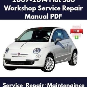Workshop Manual Fiat 500 (1957-1973) PDF Repair Shop Manual