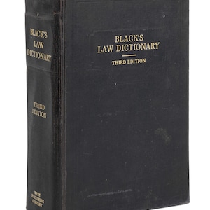 Black&#39;s Law Dictionary - Revised 3rd Edition 1933 - Rare Legal Reference (PDF Digital Download)