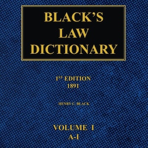 Black&#39;s Law Dictionary First Edition (1891) | PDF Digital Download | Rare Legal Dictionary | Instant Download