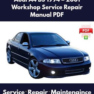 Audi A4 B5 (1994–2001) 修理マニュアル – PDFダウンロード – 完全ワークショップサービスガイド