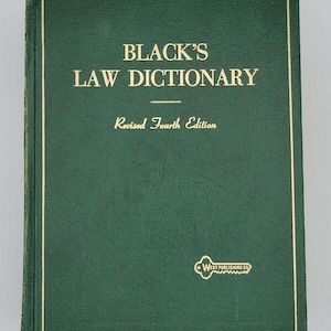 Black’s Law Dictionary Revised 4th Edition (1968) | PDF Digital Download | Rare Legal Dictionary | Instant Access