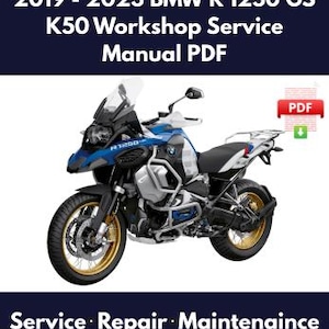2019 - 2023 BMW R 1250 GS K50 Workshop Service Manual - PDF Download