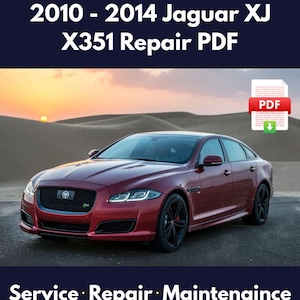 Manuale di officina, assistenza e riparazione PDF per Jaguar XJ X351 2010 - 2014 / PDF