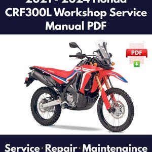 2021 - 2024 ホンダ CRF300L ワークショップ サービス マニュアル PDF