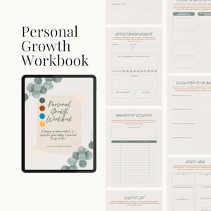 Printable Personal Growth Workbook PDF | Self-Development & Goal-Setting Journal