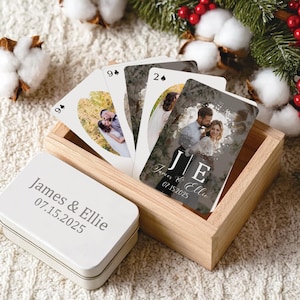 Personalized Playing Cards Custom Photo Deck | Unique Gift for Him Her | Wedding Engagement Gift | Photo Book Alternative | Poker Gift