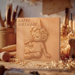 Ritratto in legno 3D in stile Pixar da foto - Regalo commemorativo intagliato personalizzato - Ricordo personalizzato per coppia, famiglia e animale domestico - Decorazione per la casa unica