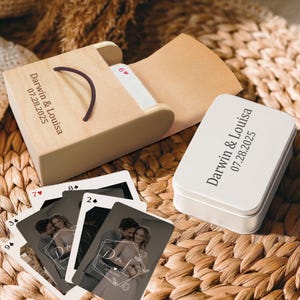 Personalized Playing Cards Custom Photo Deck | Unique Gift for Him Her | Wedding Engagement Gift | Photo Book Alternative | Poker Gift