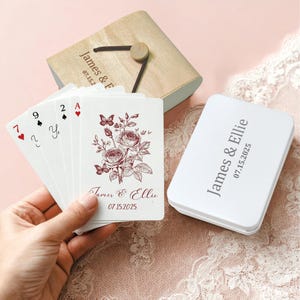 Custom Wedding Guest Book Playing Cards: Unique Keepsake